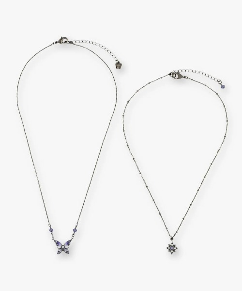 ANNA SUI（アナスイ） ネックレス 蝶・星モチーフ 2点セットネックレス