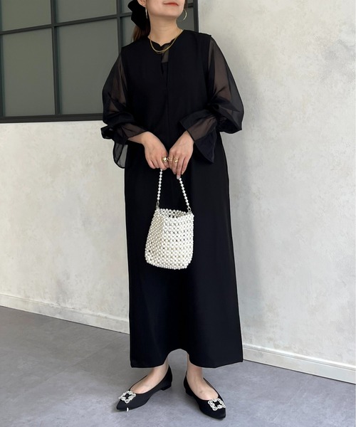 prose verse（プロズヴェール） ノースリーブワンピース フリ