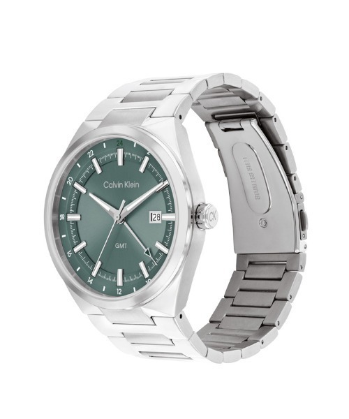 腕時計 「Calvin Klein」 カルバンクライン DISTINGUISH GMT ウォッチ メンズの画像