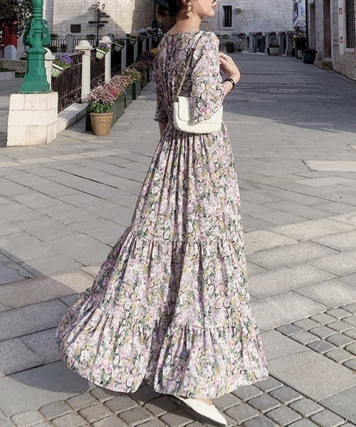 「Miniministore」 半袖ワンピース FREE ローズ レディース_画像3