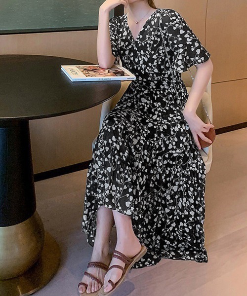 「Miniministore」 半袖ワンピース FREE ローズ レディース_画像4