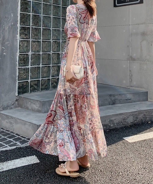 「Miniministore」 半袖ワンピース FREE ローズ レディース_画像6