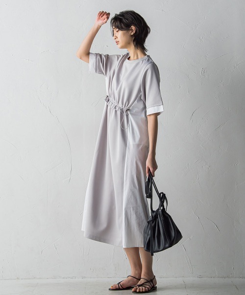 「MAYSON GREY」 半袖ワンピース M ブラック レディース_画像4