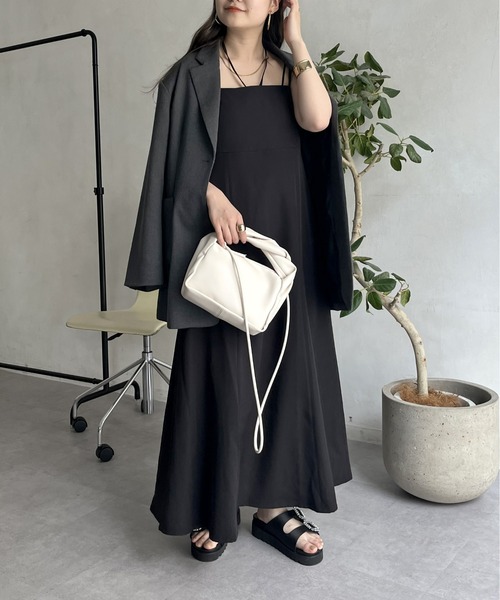 「prose verse」 キャミソールワンピース MEDIUM ブラック レディース_画像3