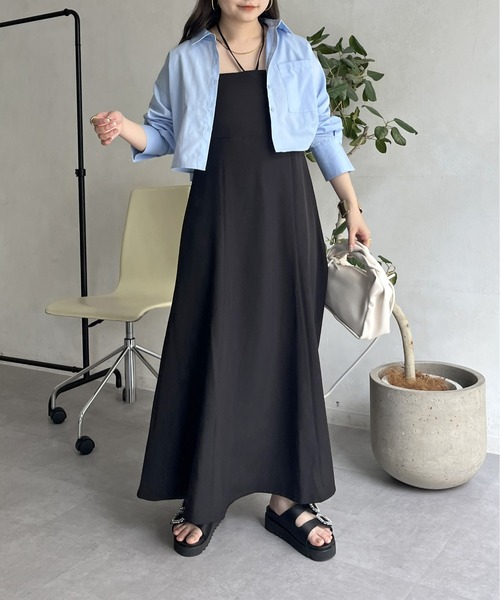 「prose verse」 キャミソールワンピース MEDIUM ブラック レディース_画像8