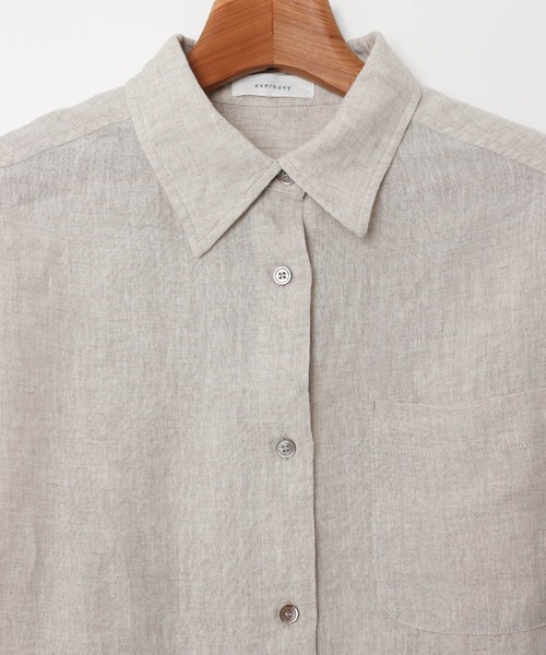 「evernavy」 長袖シャツ M ホワイト レディース_画像6