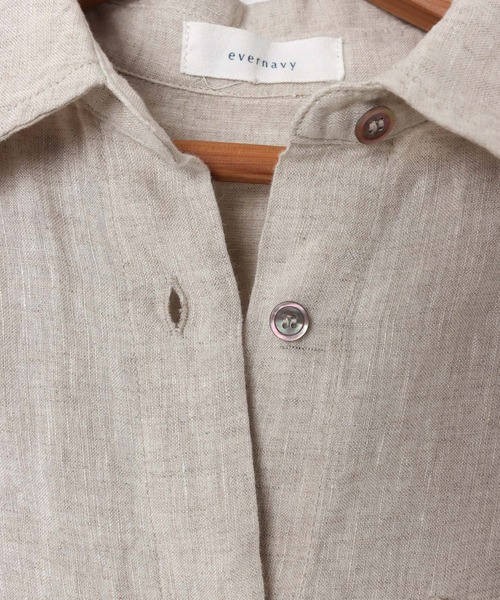 「evernavy」 長袖シャツ M ホワイト レディース_画像8