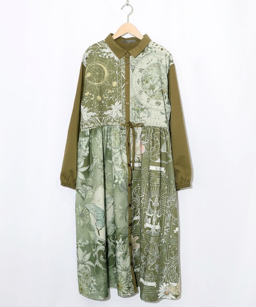 iS ScoLar（イズスカラー） シャツワンピース 553240：星×タロット