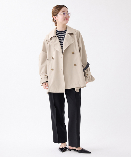 IENA（イエナ） トレンチコート 36 ネイビー レディース : ZOZOTOWN