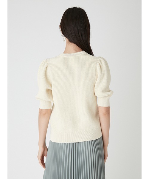 「Mila Owen」 半袖ニット 1 ブラック レディース_画像3