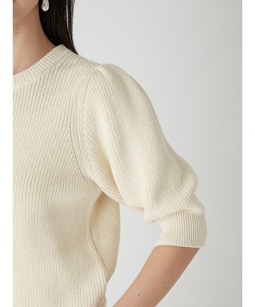 「Mila Owen」 半袖ニット 1 ブラック レディース_画像6