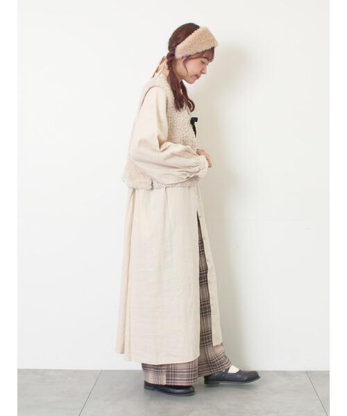 Samansa Mos2（サマンサモスモス） ワンピース 「Cross×Linen」フリル