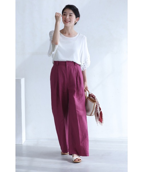 「CAWAII」 パンツ FREE ワインレッド レディース_画像2