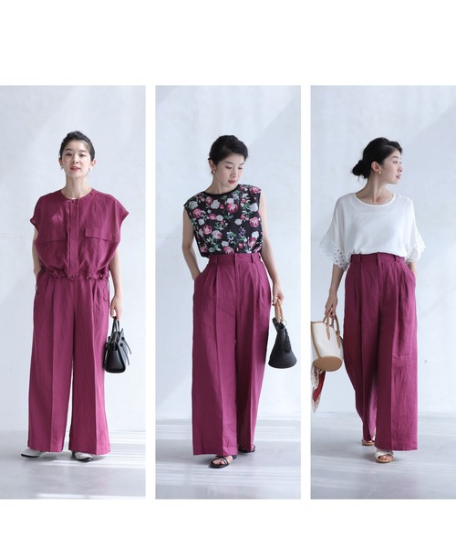 「CAWAII」 パンツ FREE ワインレッド レディース_画像4