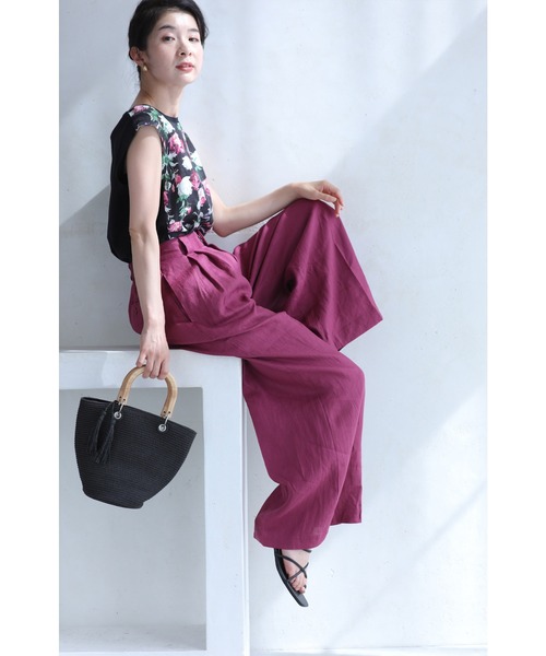 「CAWAII」 パンツ FREE ワインレッド レディース_画像5