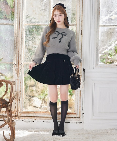 one after another NICE CLAUP スカート 「S/Mサイズ展開」金ボタン