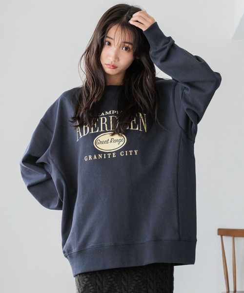 「LOWRYS FARM」 スウェットカットソー 1 グレー レディース_画像2