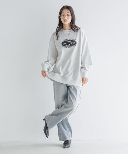 「LOWRYS FARM」 スウェットカットソー 1 グレー レディース_画像7