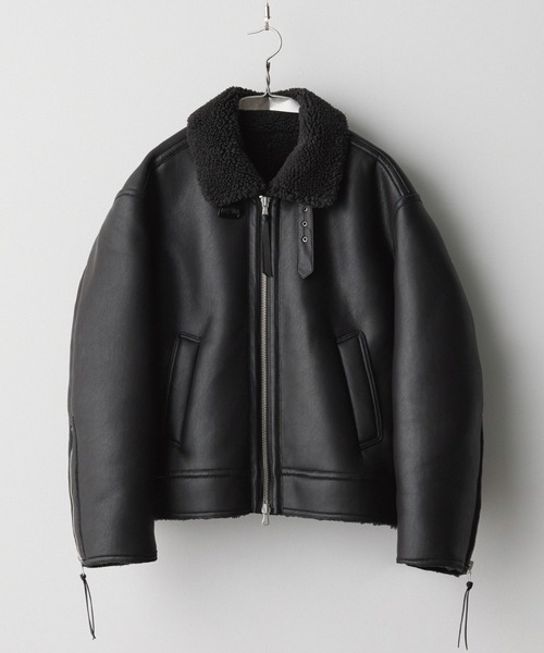 ジャケット・アウター B-6 FAUX MOUTON BLOUSON WYM LIDNM ブルゾン アウター B-6 FAUX MOUTON BLOUSON メンズ