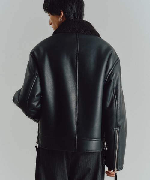WYM LIDNM ブルゾン アウター B-6 FAUX MOUTON BLOUSON メンズ