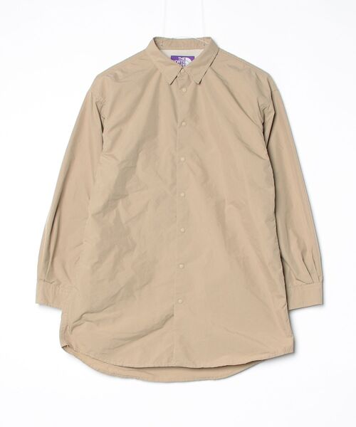THE NORTH FACE PURPLE LABEL 「THE LABEL」 長袖シャツ WS ベージュ
