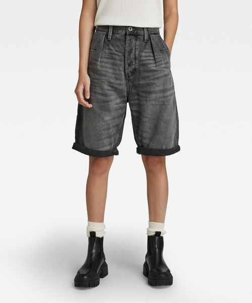G-STAR RAW 「G-STAR」 デニムハーフパンツ 30inch ブラック系その他