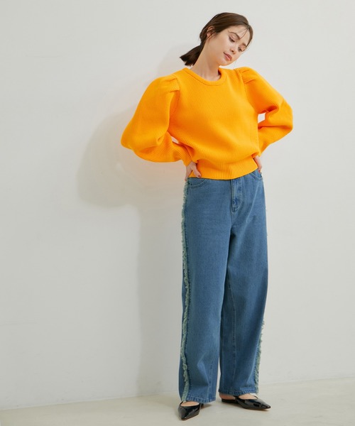 「LE CERCLE par rope'」 デニムパンツ FREE ブラック系その他 レディース_画像2