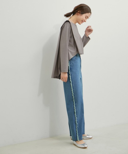 「LE CERCLE par rope'」 デニムパンツ FREE ブラック系その他 レディース_画像3