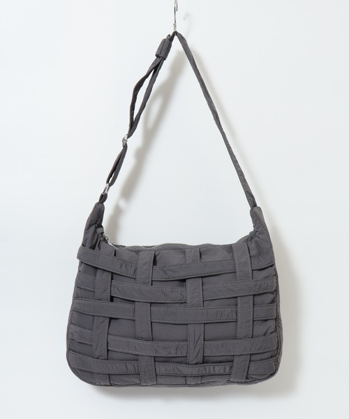 メッシュデザイン ショルダーバッグ ブラウン系 SHIPS｜quaranciel: スクエア メッシュ ショルダー バッグ | Rakuten