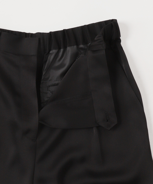 NOBLE(ノーブル) スラックス パンツ 「新色」ルナサテンナローフレ NOBLE(ノーブル) スラックス パンツ 「新色」ルナサテンナローフレ