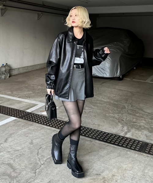 Lui's（ルイス） ブーツ 「mi-企画」スクエアトゥブーツ レディース