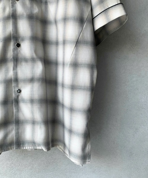 「NUMBER (N)INE DENIM」 半袖シャツ 3 グレー メンズ_画像2