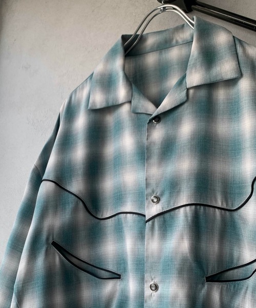 「NUMBER (N)INE DENIM」 半袖シャツ 3 グレー メンズ_画像7