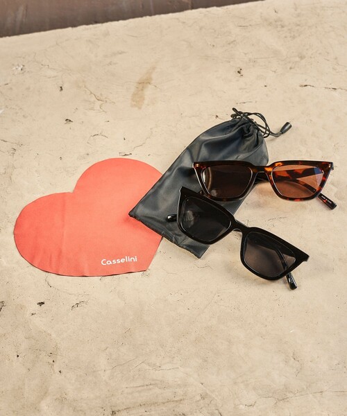 「FREAK'S STORE」 サングラス ONE SIZE ブラック レディース_画像2