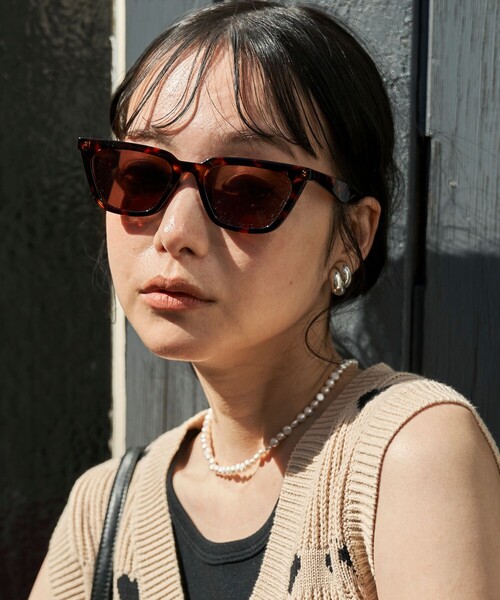 「FREAK'S STORE」 サングラス ONE SIZE ブラック レディース_画像5