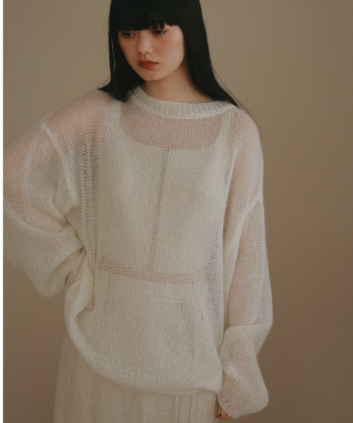 「CASA FLINE」 長袖ニット FREE ホワイト レディース_画像3