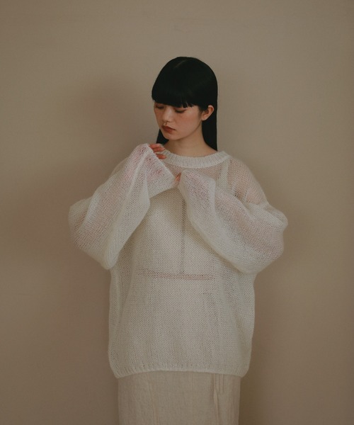 「CASA FLINE」 長袖ニット FREE ホワイト レディース_画像4