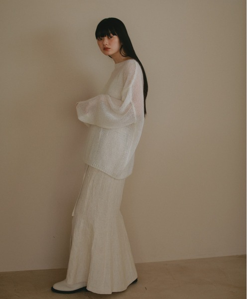 「CASA FLINE」 長袖ニット FREE ホワイト レディース_画像7