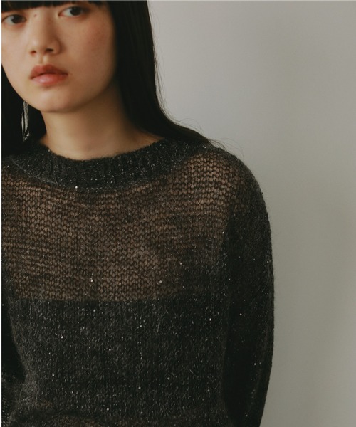 「CASA FLINE」 長袖ニット FREE ホワイト レディース_画像8