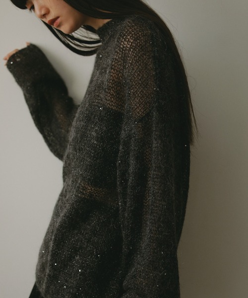 「CASA FLINE」 長袖ニット FREE ホワイト レディース_画像9