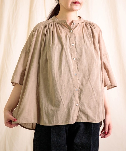 Brocante ブラウス シャツ 夏 「Brocante / ブロカント」 インドボイル