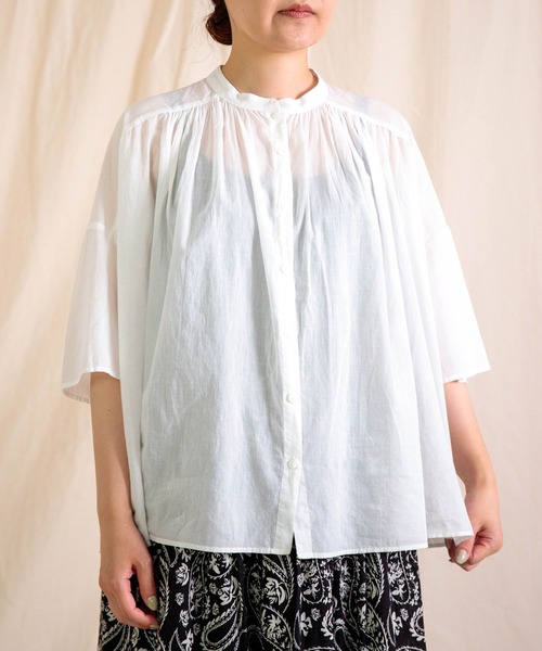 Brocante ブラウス シャツ 夏 「Brocante / ブロカント」 インドボイル