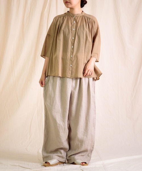 Brocante ブラウス シャツ 夏 「Brocante / ブロカント」 インドボイル