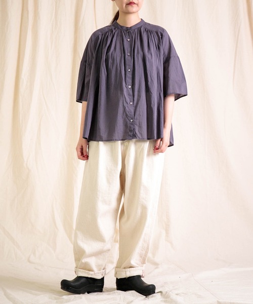 Brocante ブラウス シャツ 夏 「Brocante / ブロカント」 インドボイル