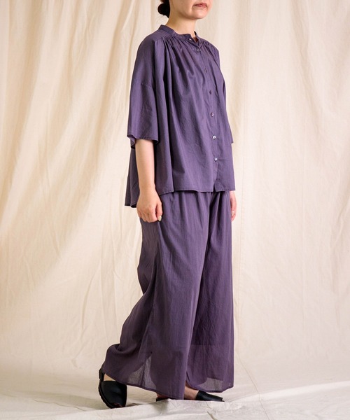 Brocante ブラウス シャツ 夏 「Brocante / ブロカント」 インドボイル