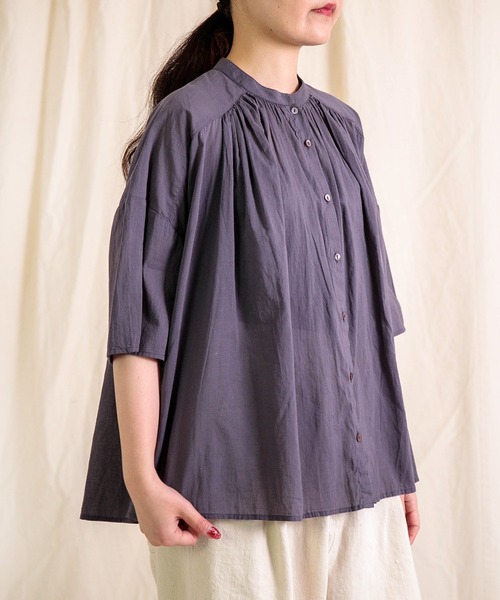 Brocante ブラウス シャツ 夏 「Brocante / ブロカント」 インドボイル