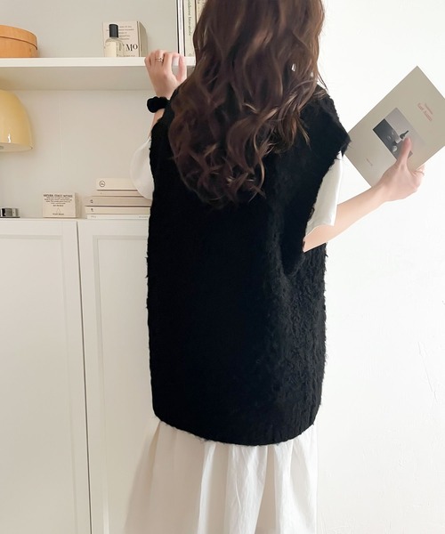 [classicalelf] вязаный лучший LARGE grayish бежевый женский 