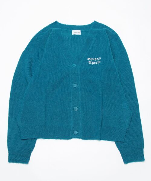 「Student Apathy」 ニットカーディガン LARGE ブラック メンズの画像4