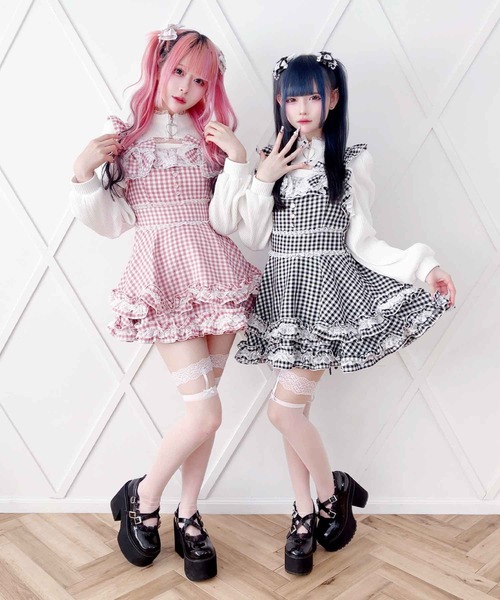 MA*RS（マーズ） ワンピース ダブルりぼんギンガムキャミワンピース