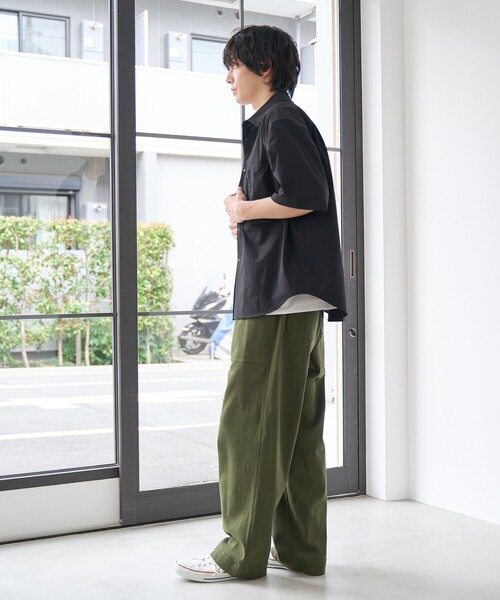 coen（コーエン） パンツ 楽シェフリラックスパンツ「ストレッチ